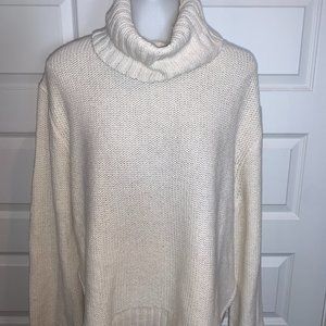 Madewell Varik Turtleneck Sweater-Cream- Large NWT